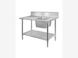 Stainless Steel Benches with Splashbacks