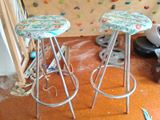 2 Metal Stools