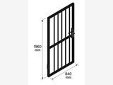 Steel security gates