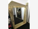 Art Deco Gold / Silver large Mirror