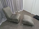 Chair and footrest - minimalist and comfortable