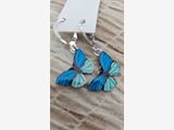 Silver plated butterfly earrings